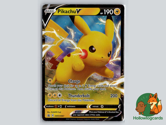 Image of Pikachu V Sword and Shield Promos #SWSH061