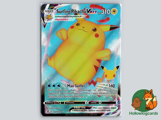 Image of Surfing Pikachu VMAX Celebrations (CEL) #009