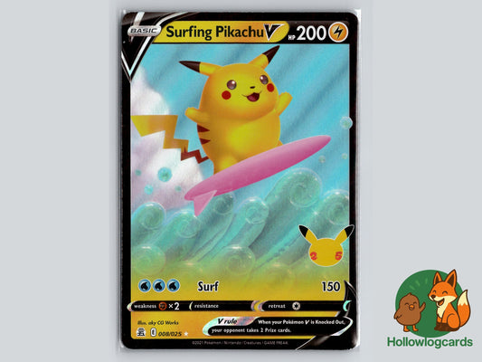 Image of Surfing Pikachu V Celebrations (CEL) #008