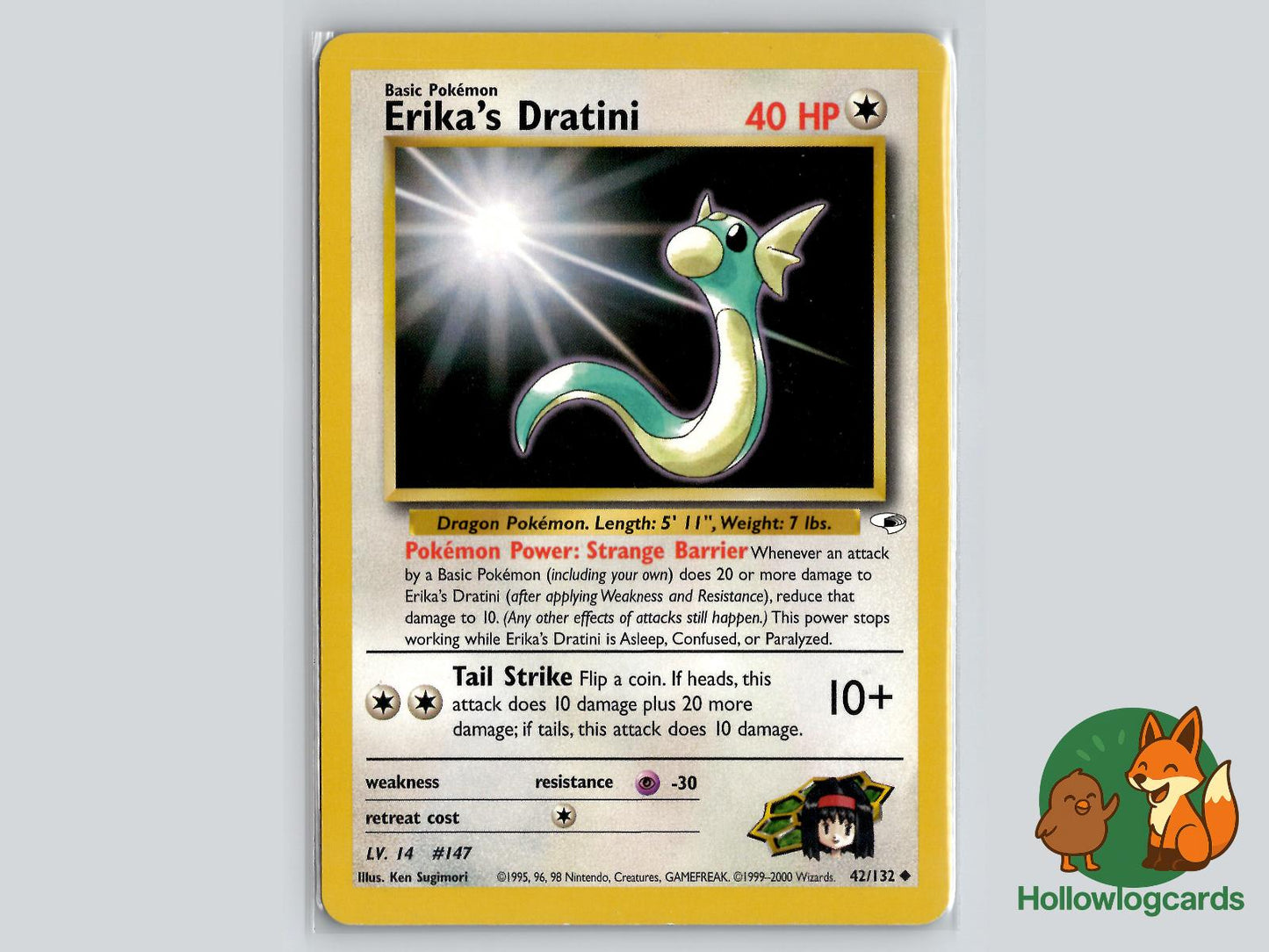 Erika's Dratini (42/132) - Gym Heroes Pokémon Card