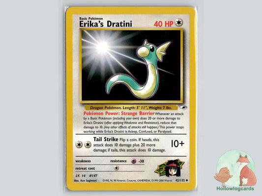 Erika's Dratini (42/132) - Gym Heroes Pokémon Card