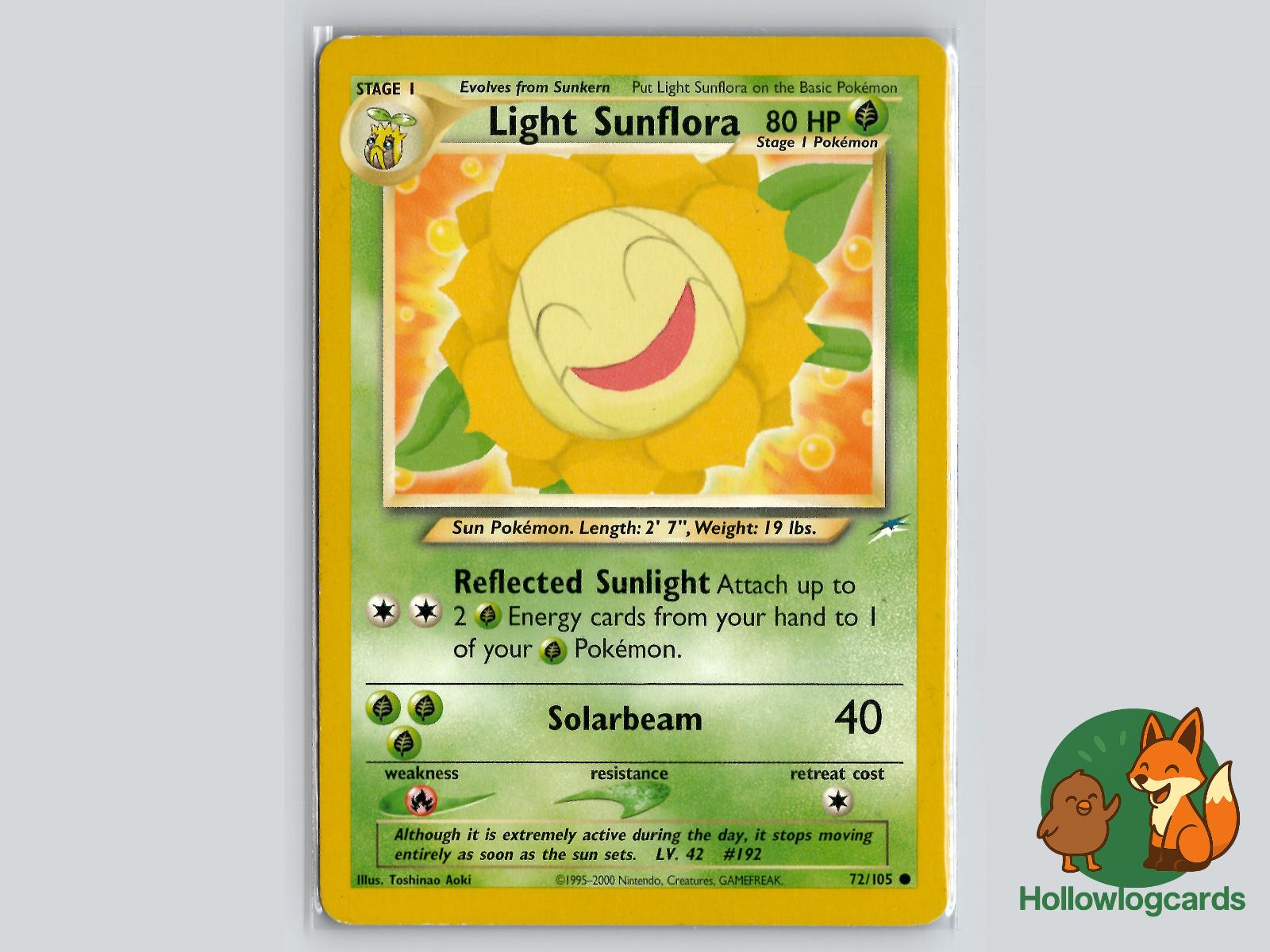 Light Sunflora (72/105) - Neo Destiny Pokémon Card
