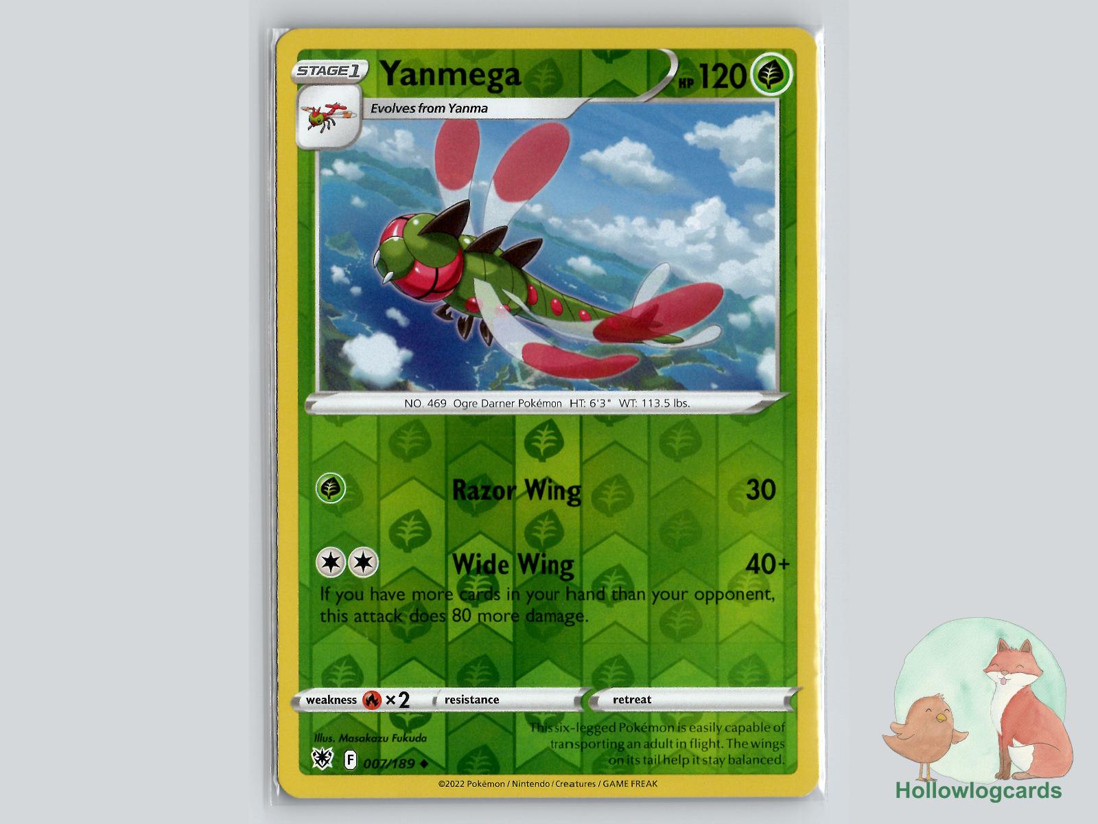Yanmega (007/189) - Astral Radiance Pokémon Card