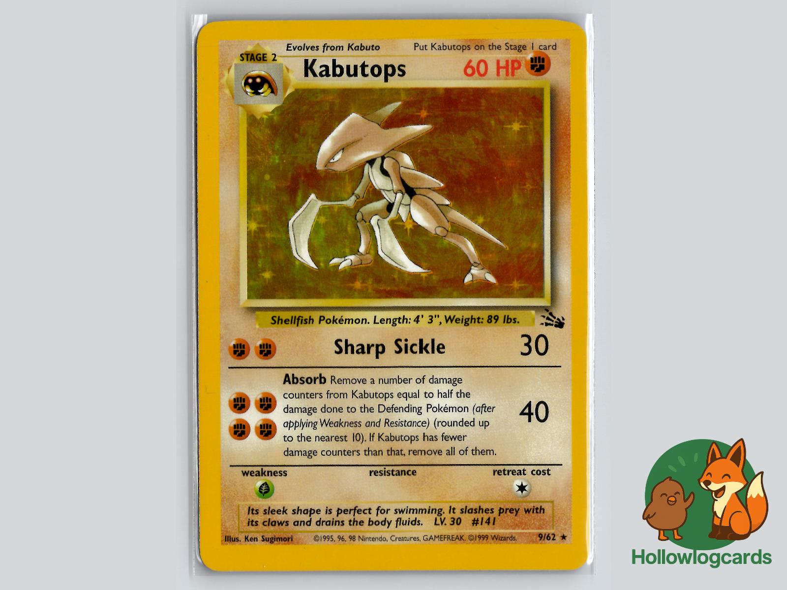 Kabutops (9/62) - Fossil Pokémon Card