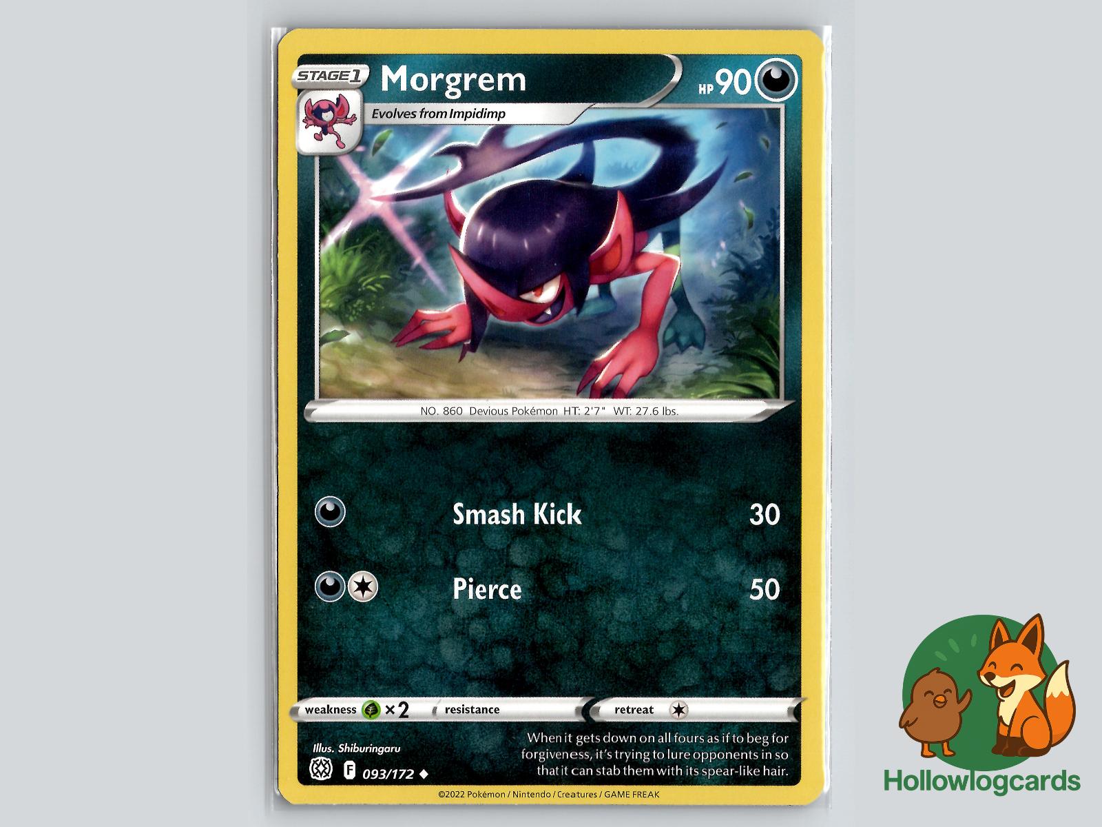 Morgrem (093/172) - Brilliant Stars Pokémon Card
