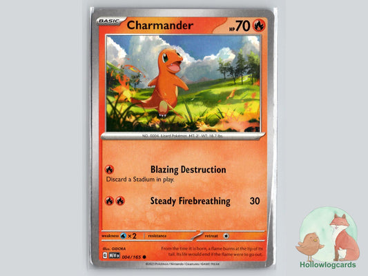 Charmander (004/165) - 151 Pokémon Card