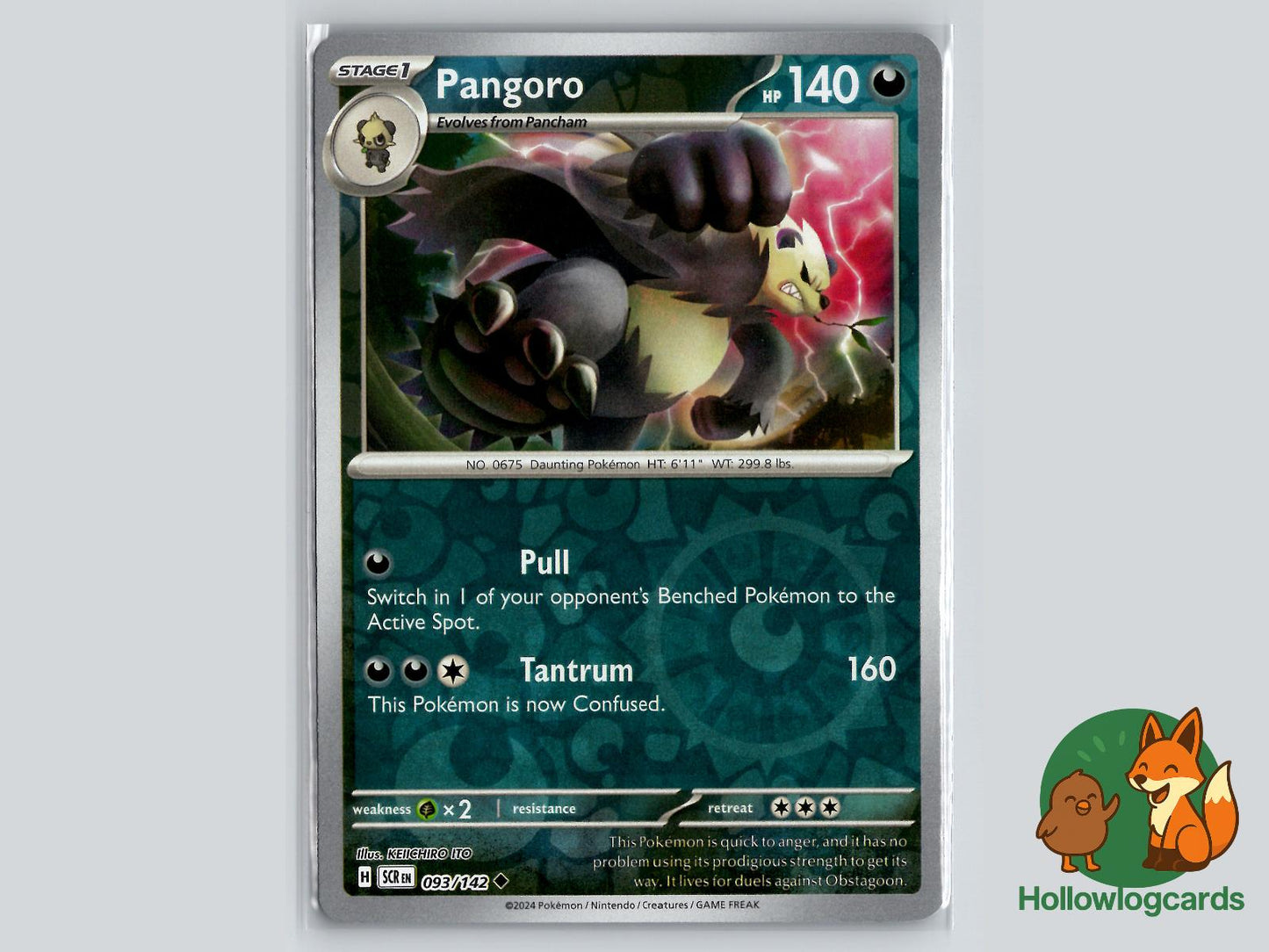 Pangoro (93/142) - Stellar Crown Pokémon Card