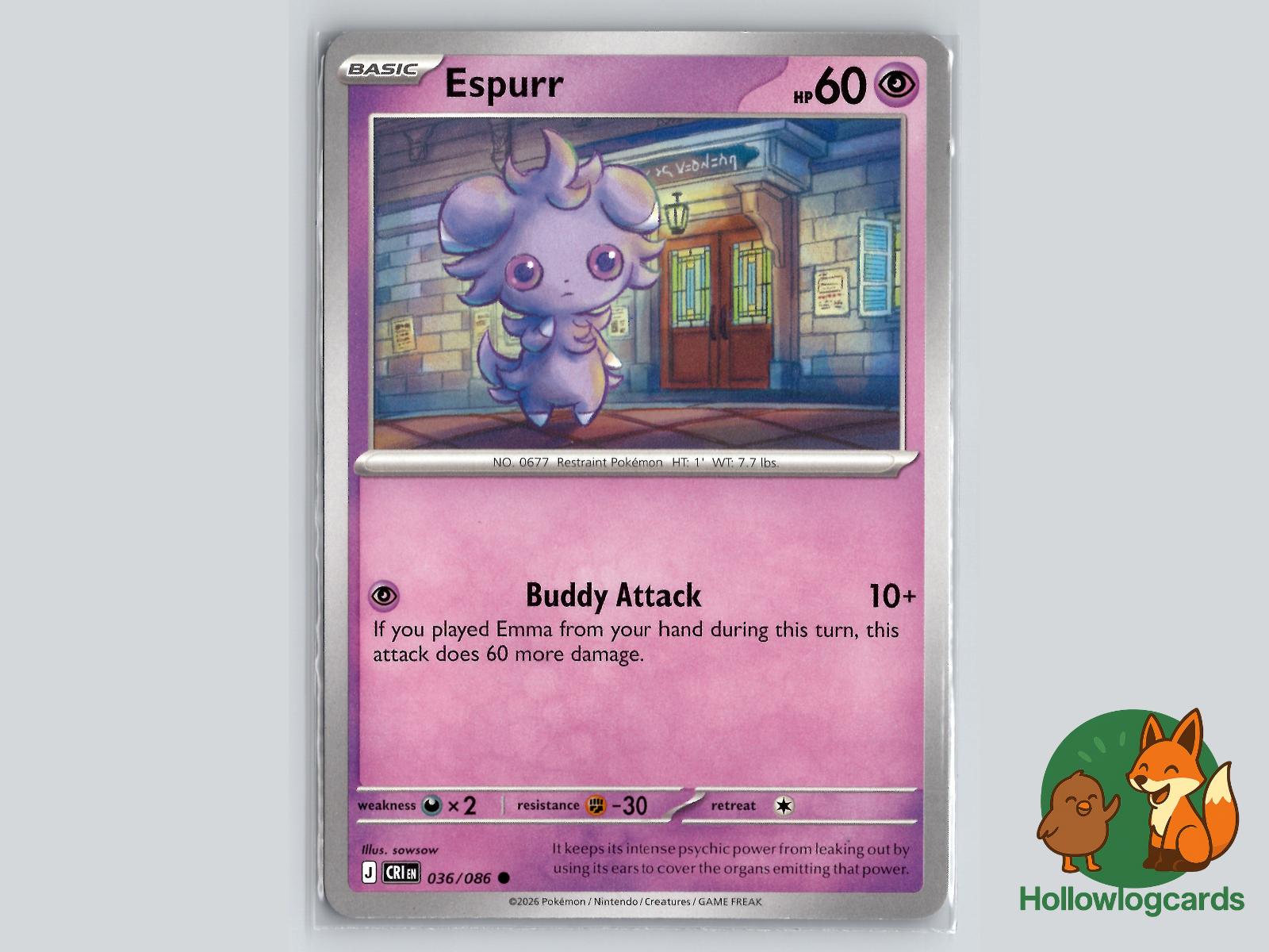 Espurr (036/086) Pokémon Card