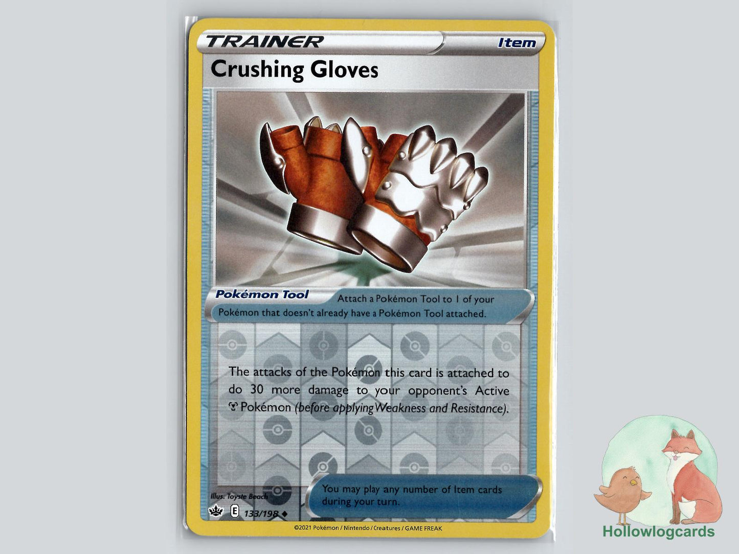 Crushing Gloves (133/198) - Chilling Reign Pokémon Card