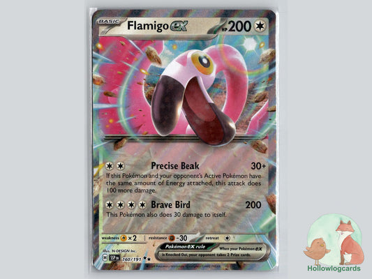 Flamigo ex (160/191) - Surging Sparks Pokémon Card