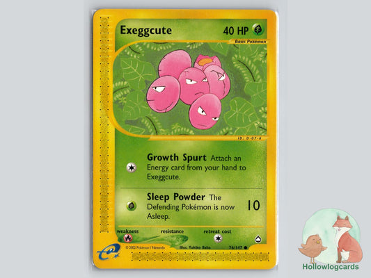 Exeggcute (76/147) - Aquapolis Pokémon Card
