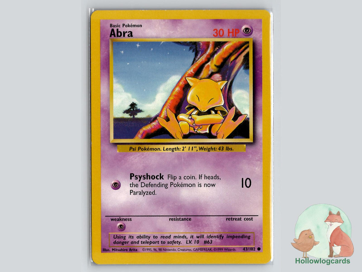 Abra (43/102) - Base Pokémon Card