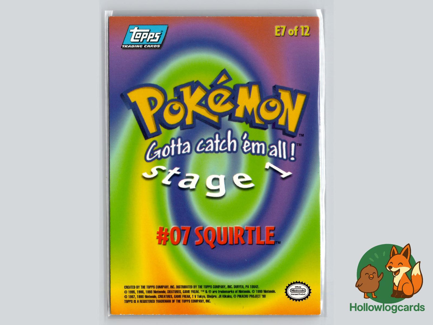 Squirtle (#66) - Topps The First Movie Trading Cards