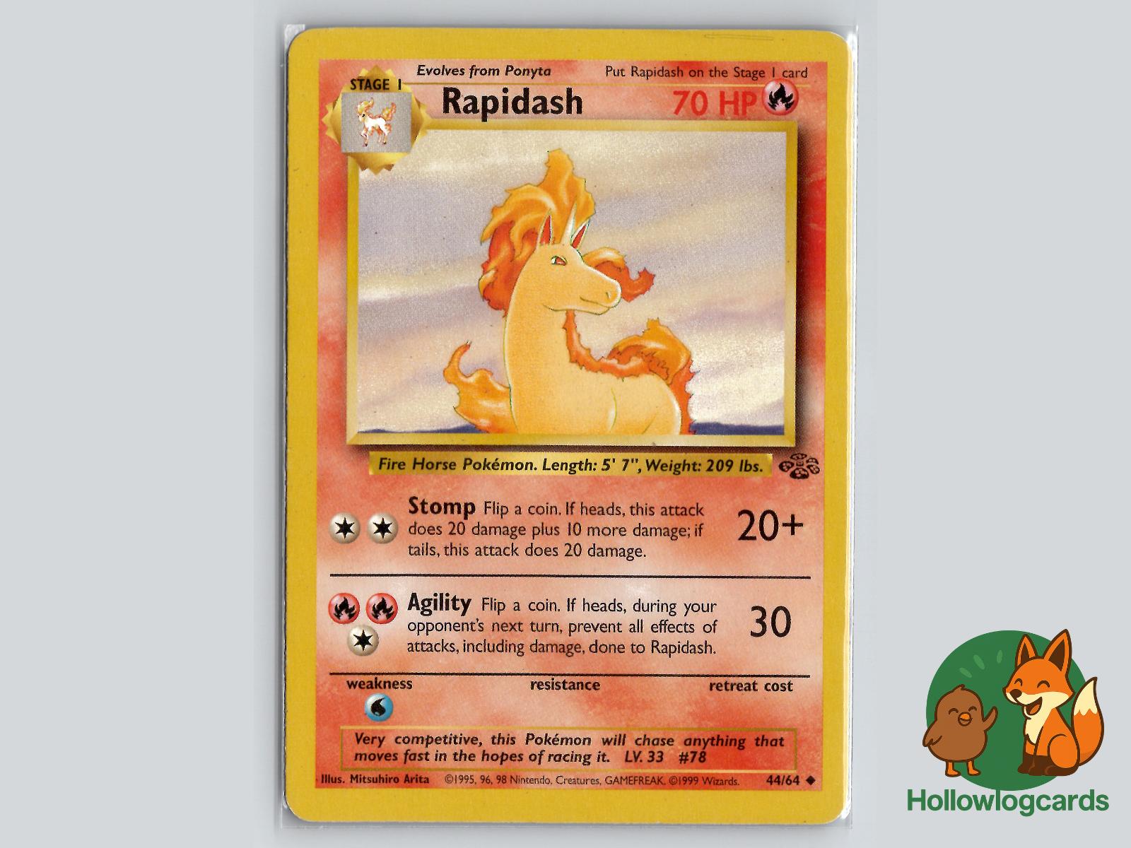 Rapidash (44/64) - Jungle Pokémon Card