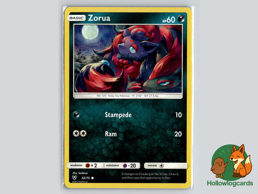 Zorua (52/73) - Shining Legends Pokémon Card