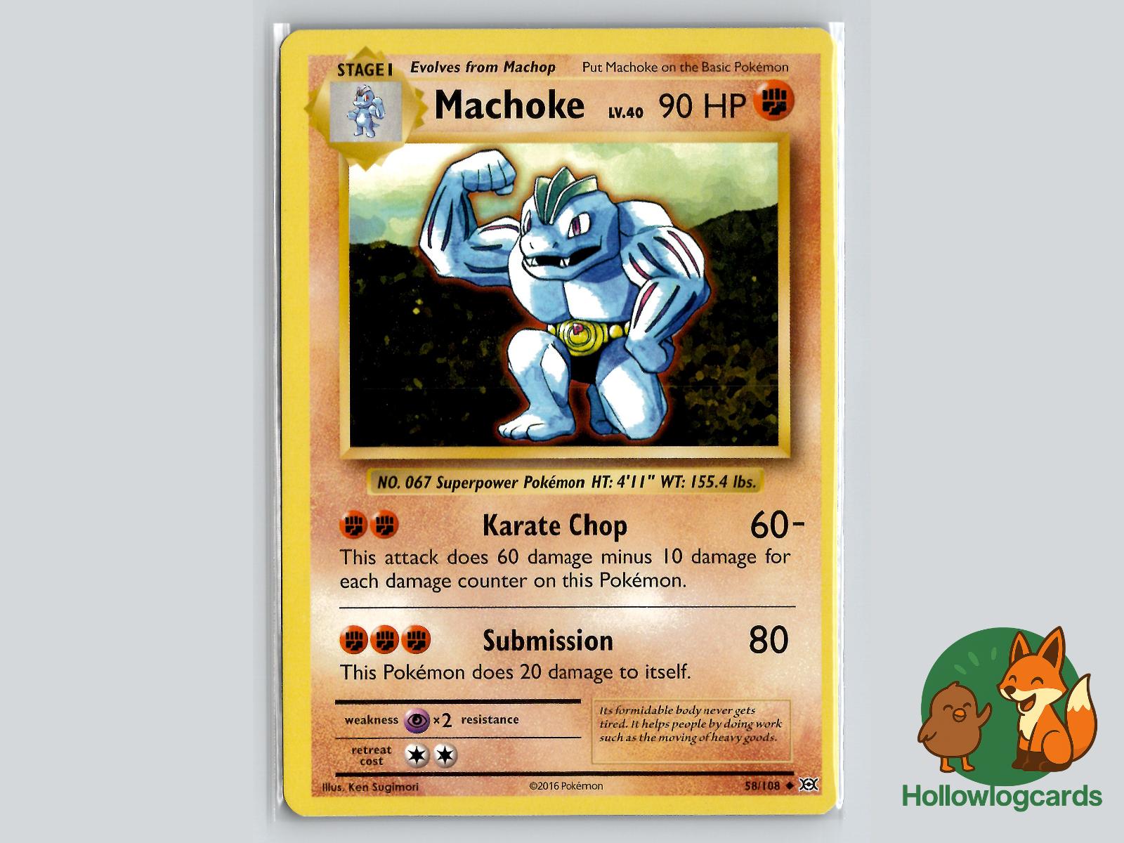 Machoke (58/108) - Evolutions Pokémon Card