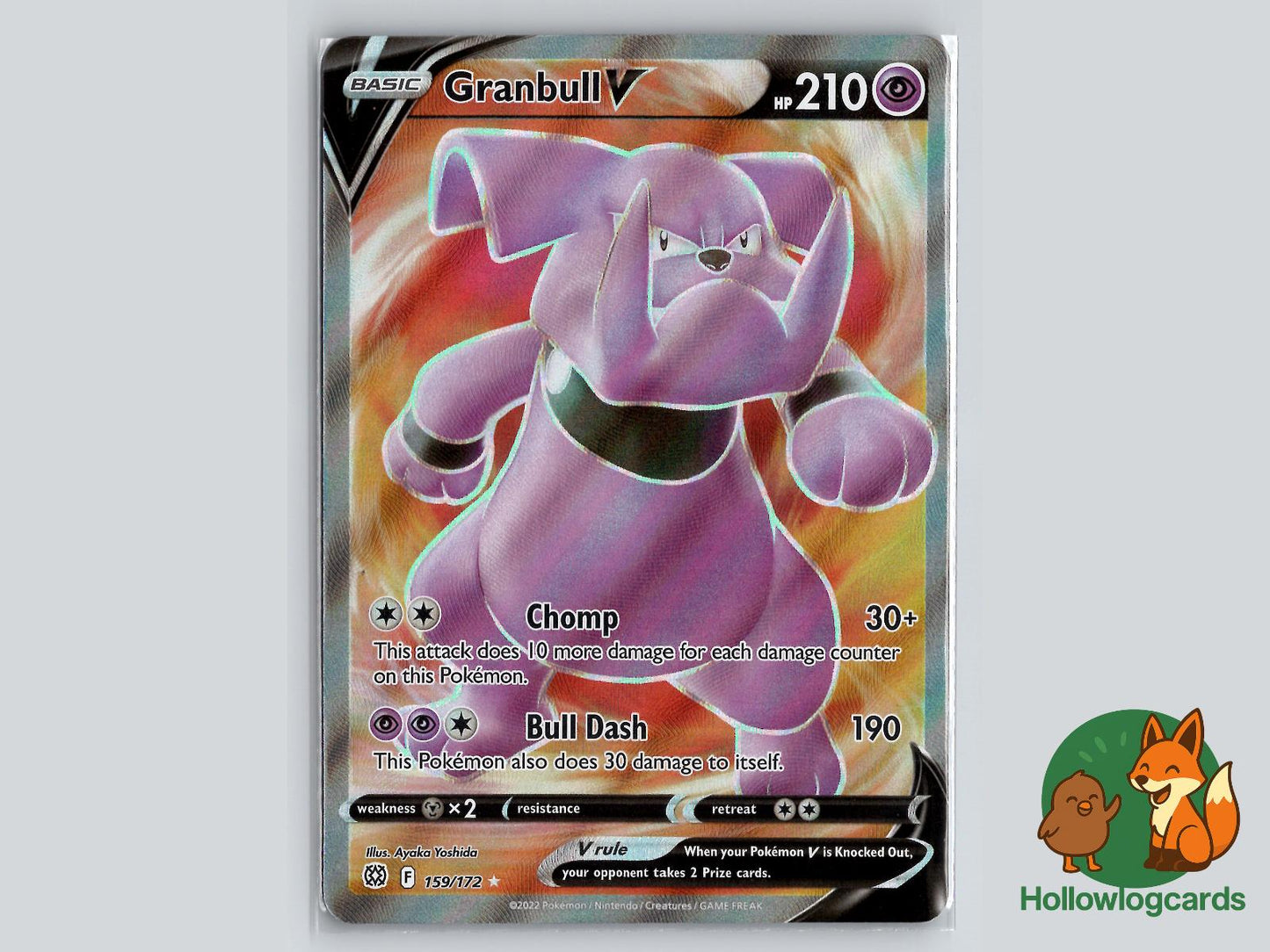 Granbull V (159/172) - Brilliant Stars Pokémon Card