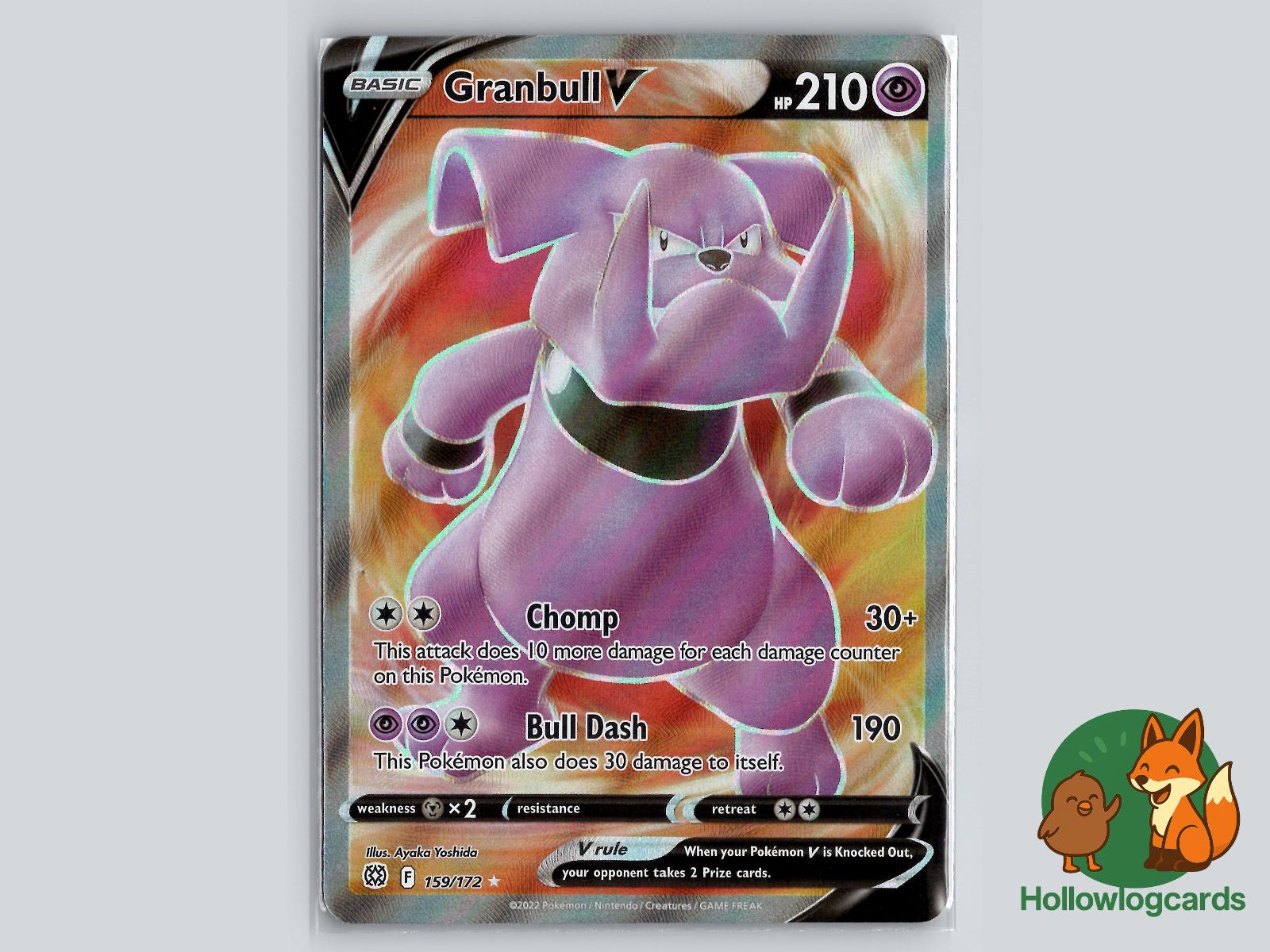 Granbull V (159/172) - Brilliant Stars Pokémon Card