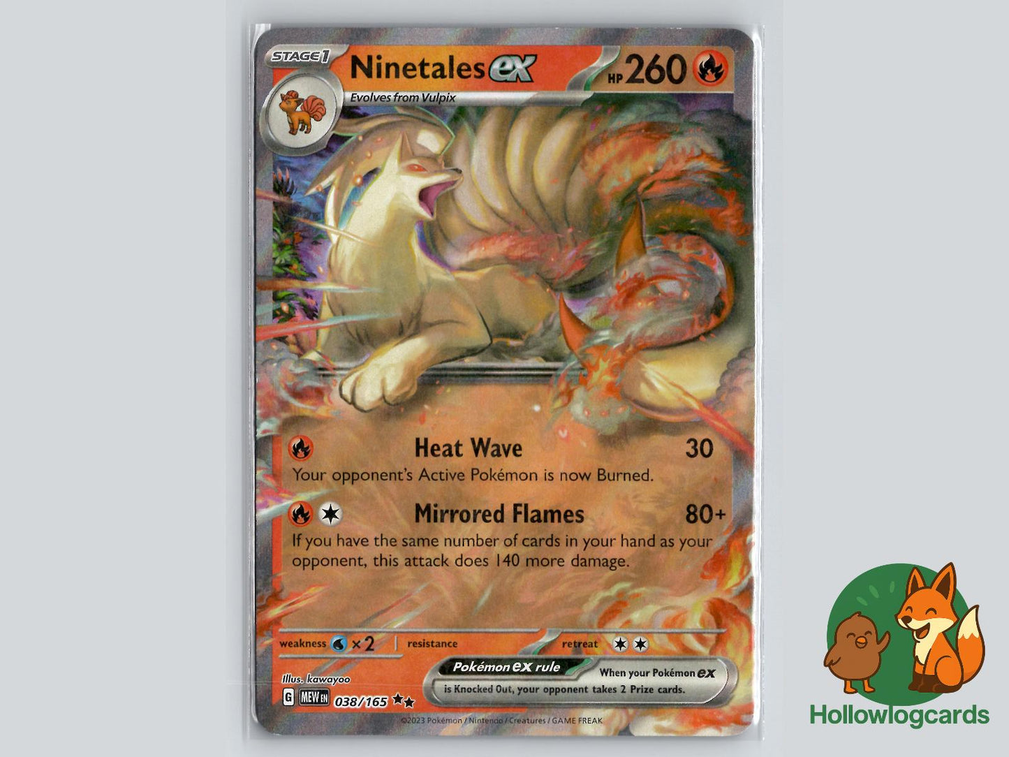 Ninetales ex (038/165) - 151 Pokémon Card