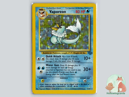 Vaporeon (12/64) - Jungle Pokémon Card