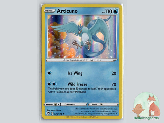 Articuno (036/195) - Silver Tempest Pokémon Card