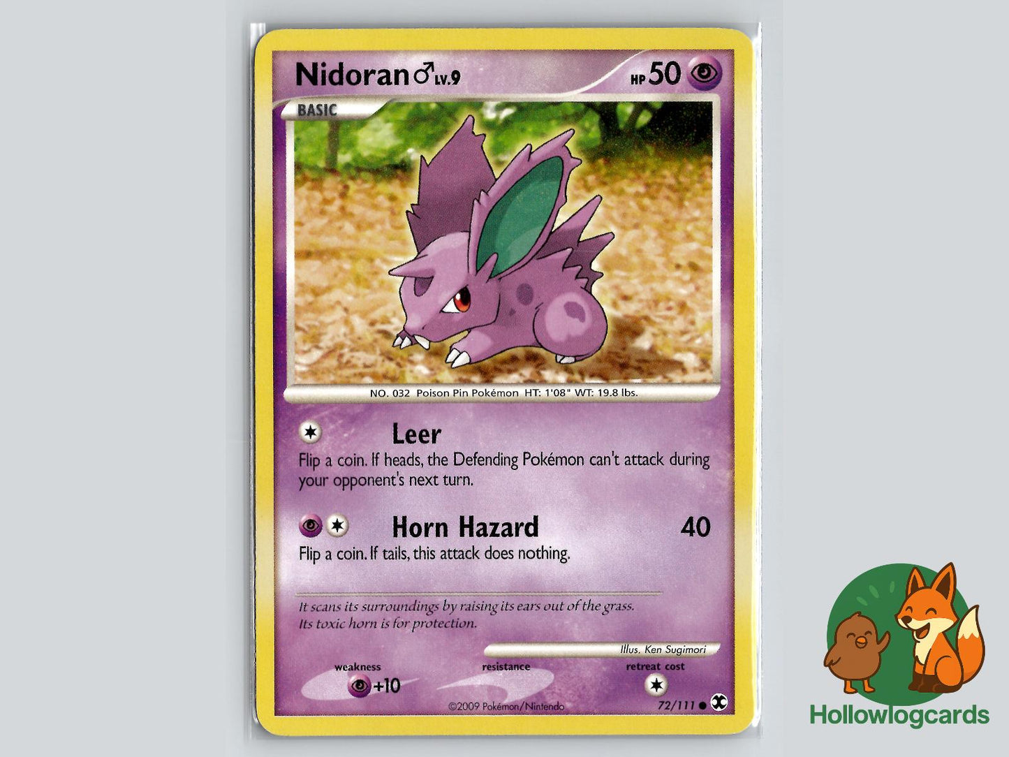 Nidoran M (72/111) - Rising Rivals Pokémon Card