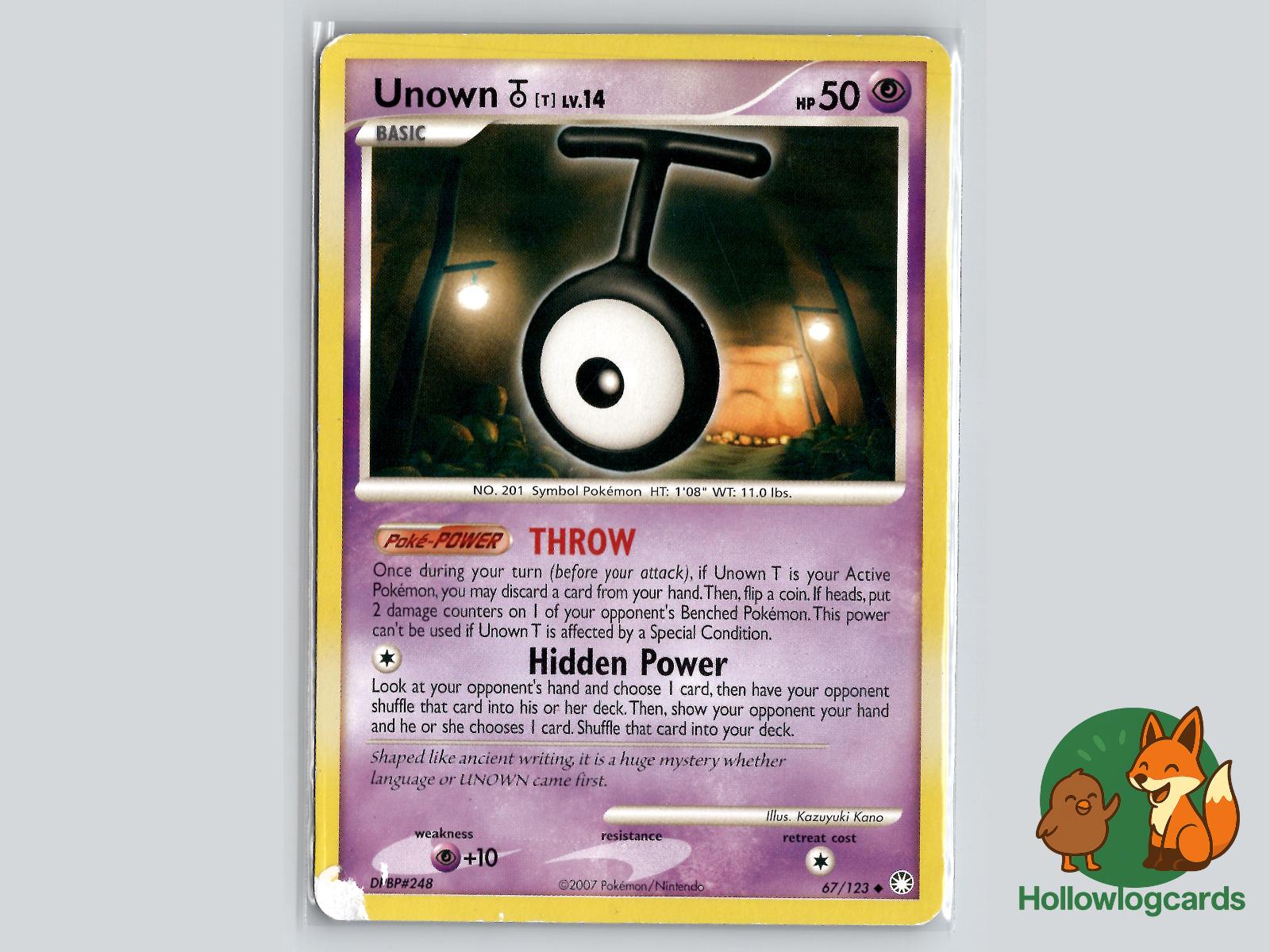 Unown [T] (67/123) - Mysterious Treasures Pokémon Card