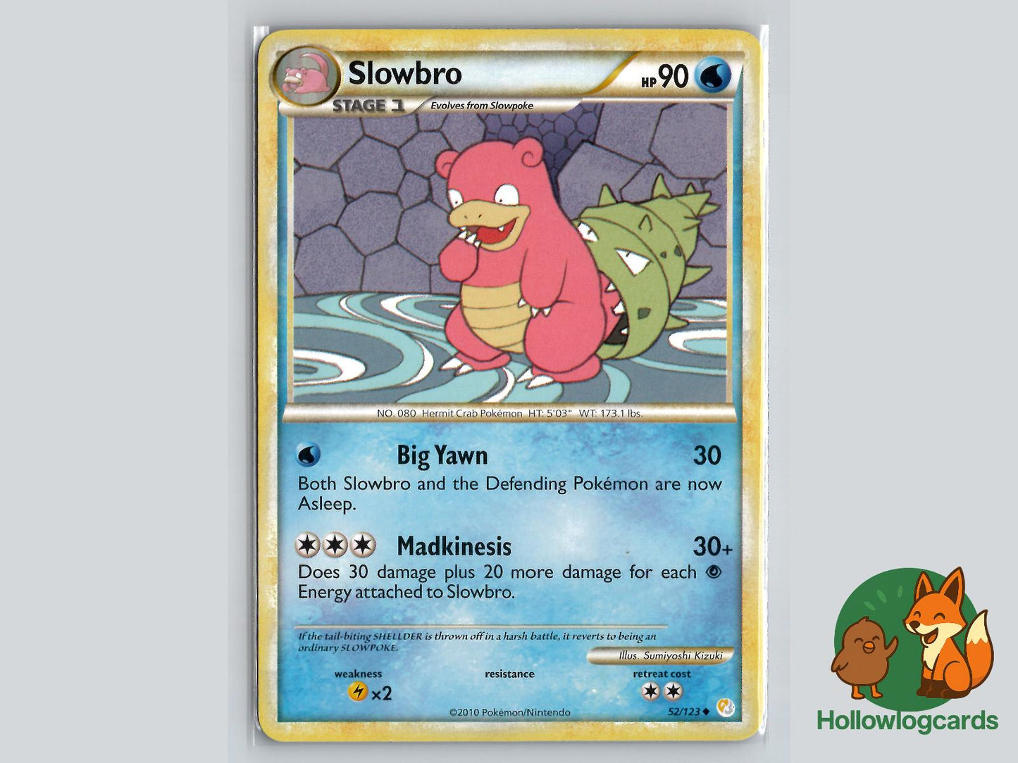Slowbro (52/123) - HeartGold & SoulSilver Pokémon Card