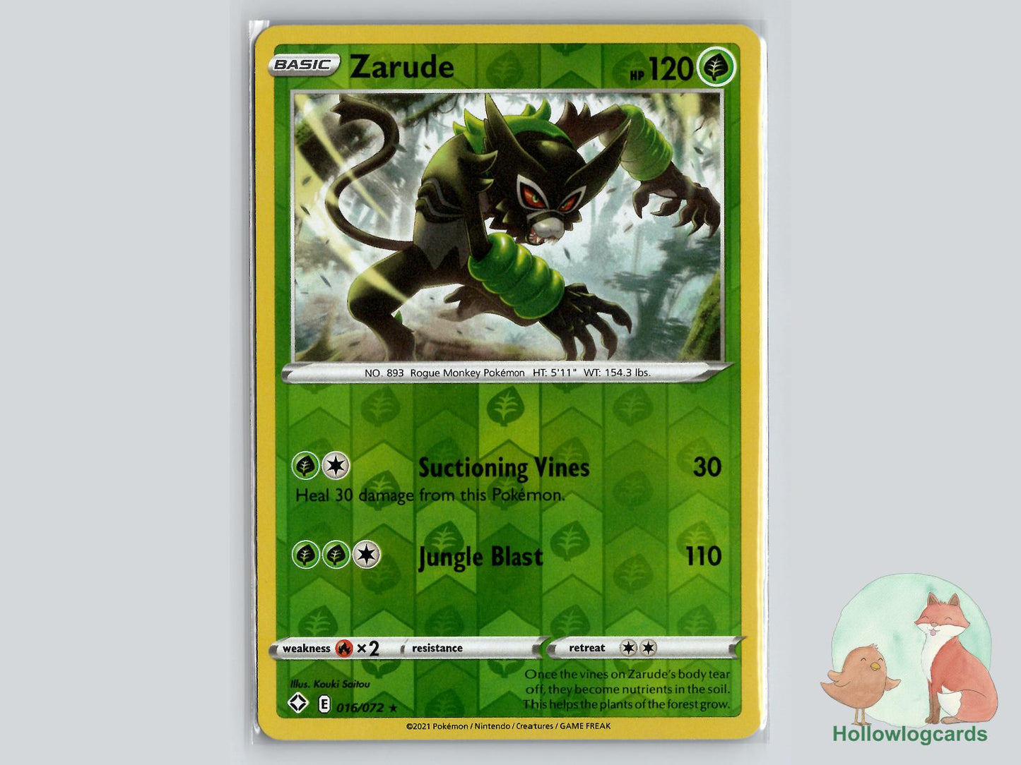 Zarude (016/072) - Shining Fates Pokémon Card