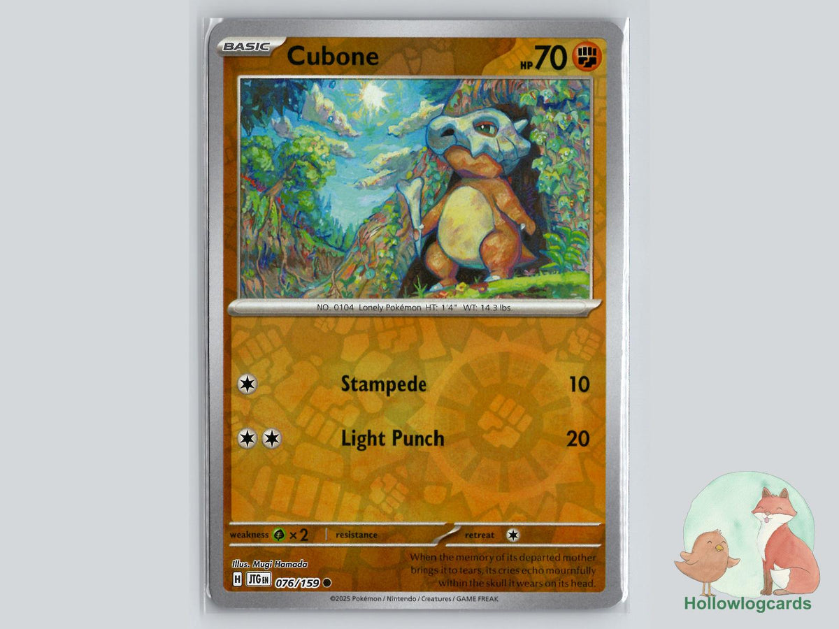 Cubone (076/159) - Journey Together Pokémon Card