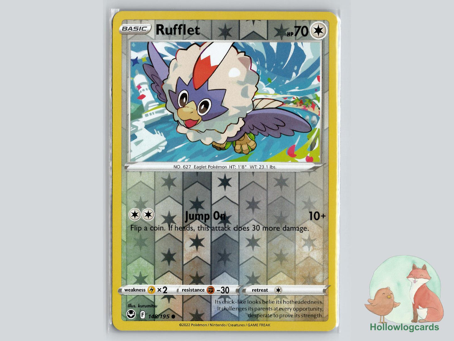 Rufflet (148/195) - Silver Tempest Pokémon Card
