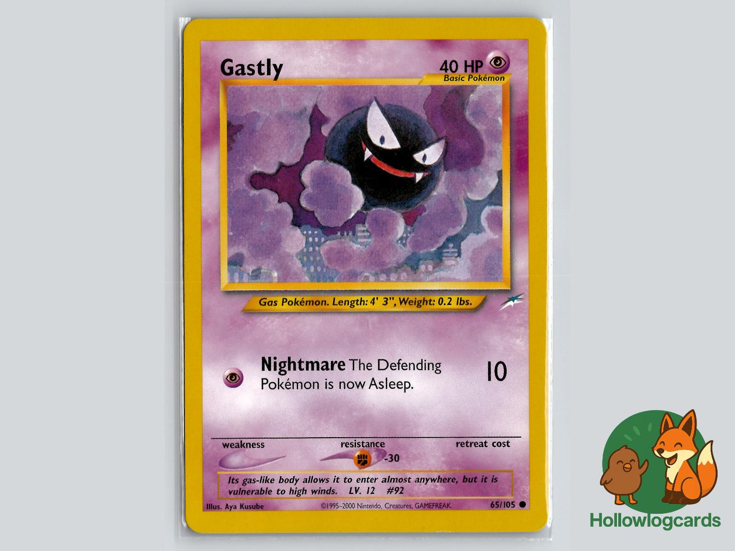 Gastly (65/105) - Neo Destiny Pokémon Card