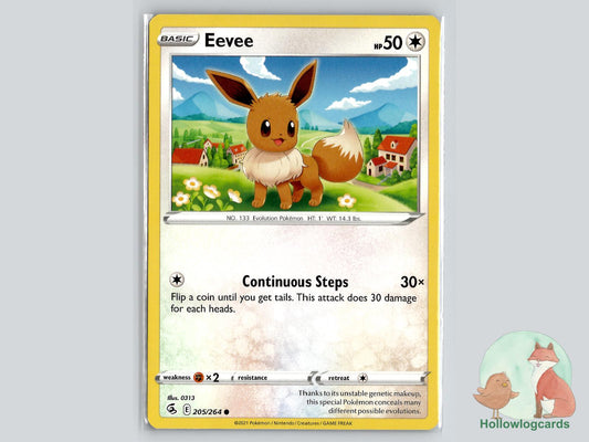 Eevee (205/264) - Fusion Strike Pokémon Card