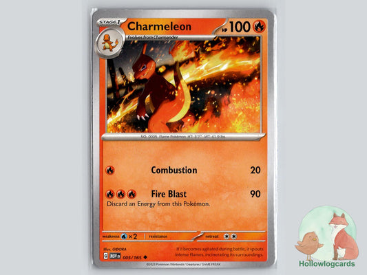 Charmeleon (005/165) - 151 Pokémon Card