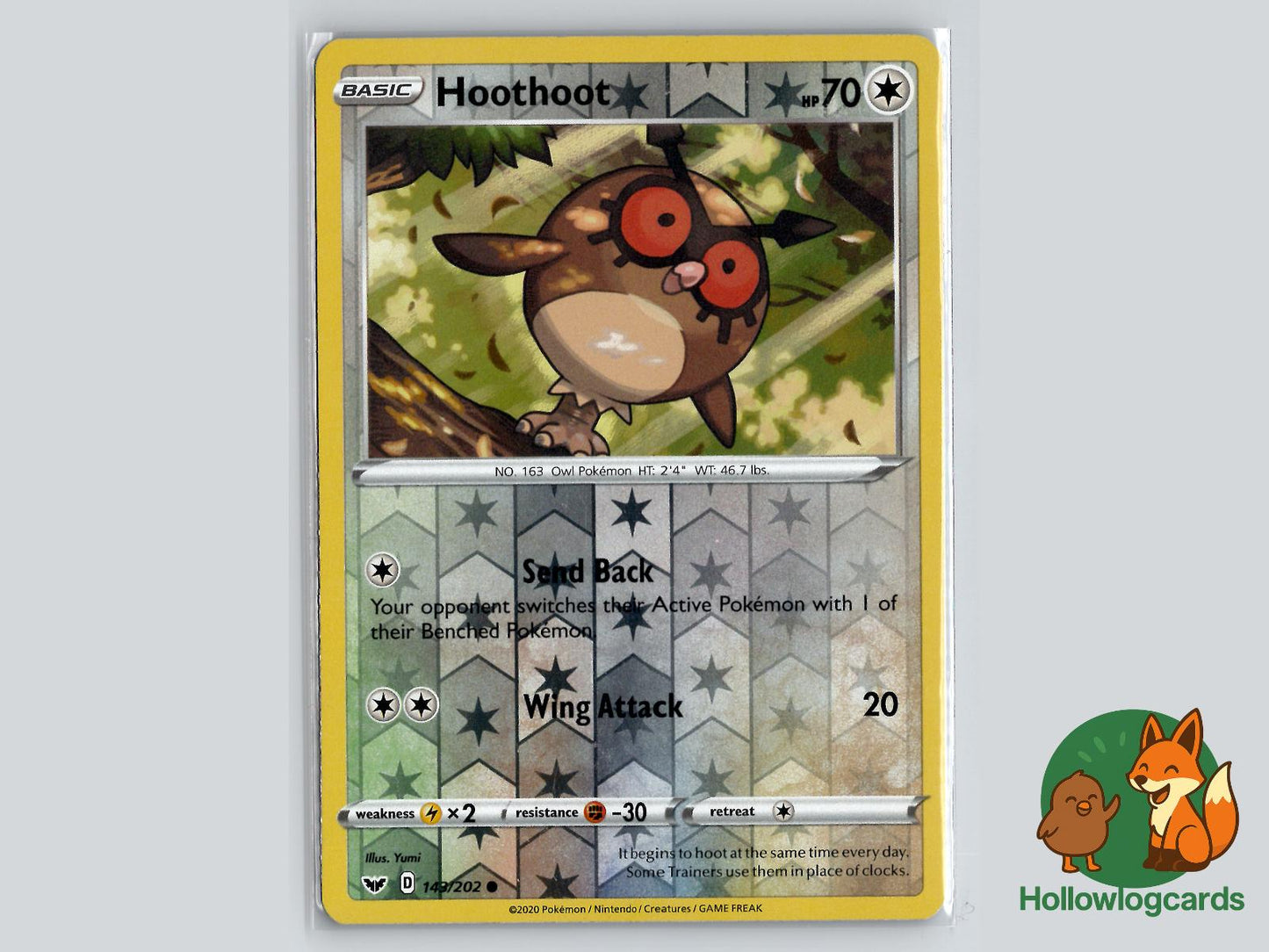 Hoothoot (143/202) - Sword & Shield Pokémon Card