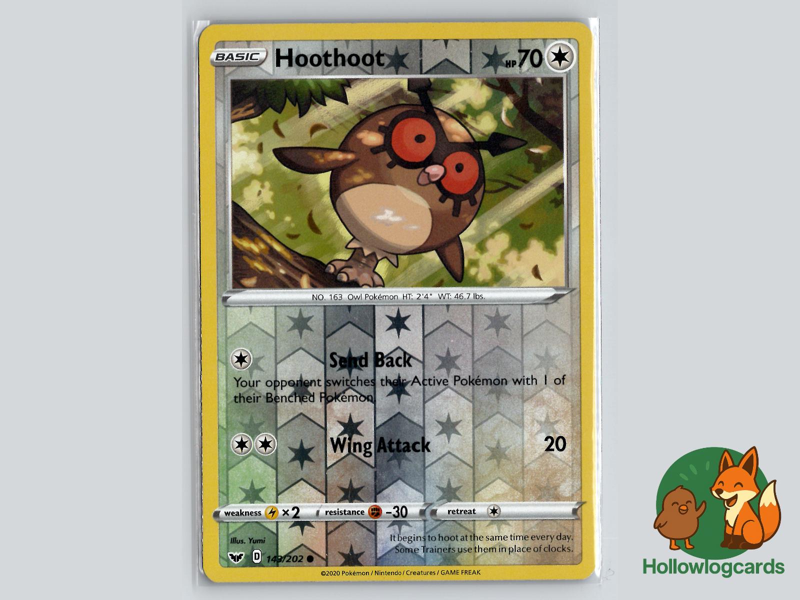 Hoothoot (143/202) - Sword & Shield Pokémon Card