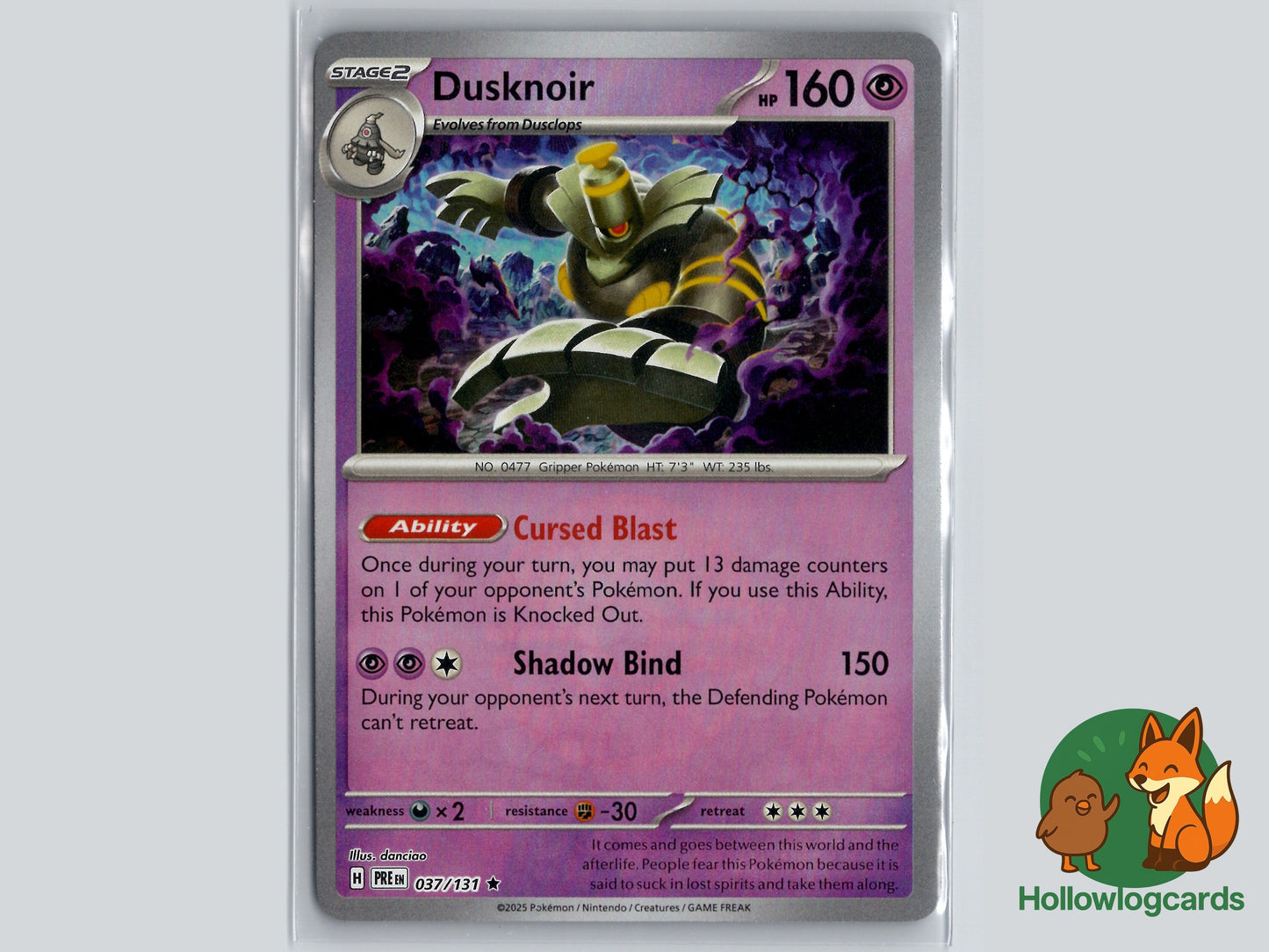 Image of Dusknoir Prismatic Evolutions (PRE) #37