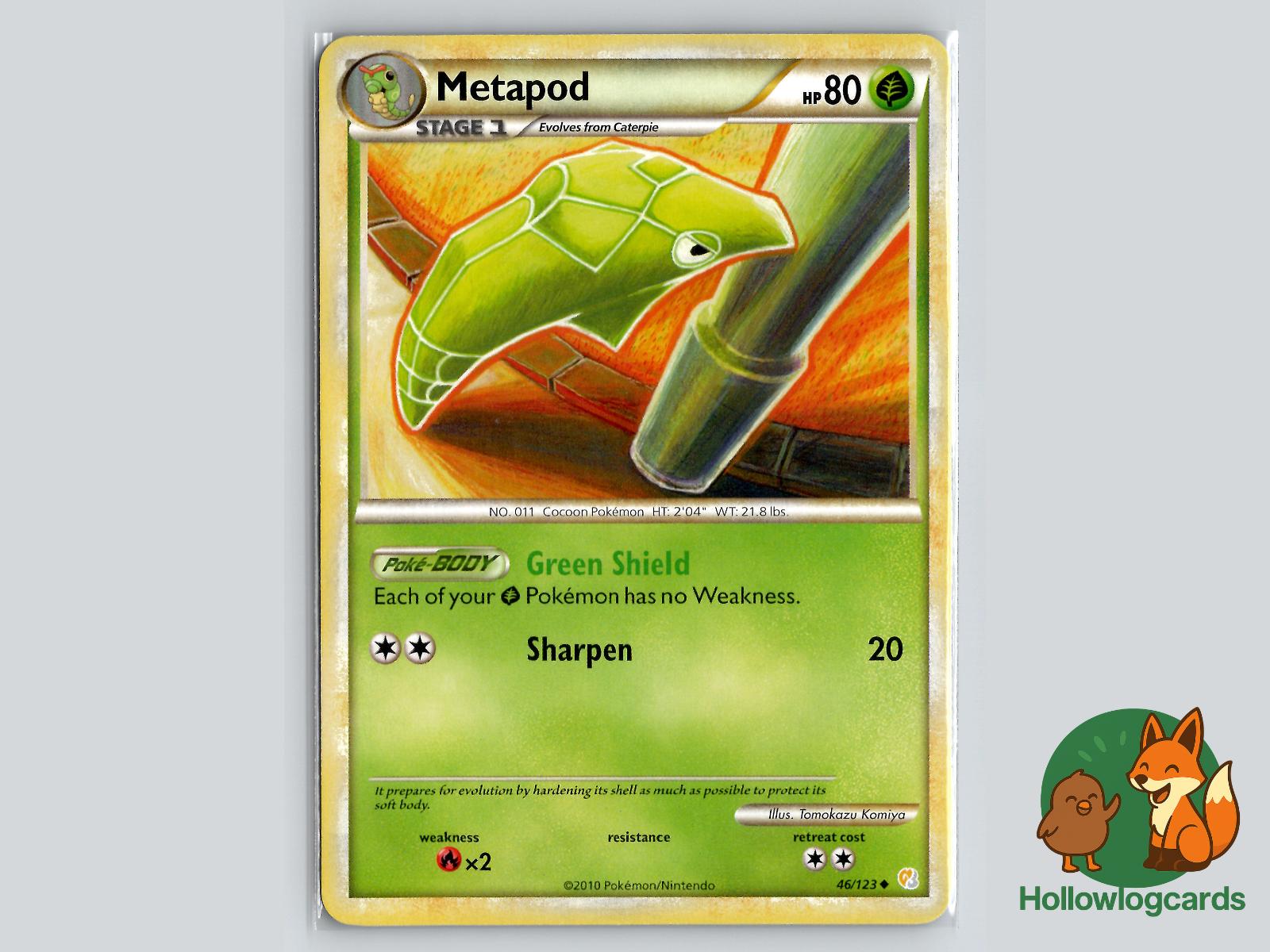 Metapod (46/123) - HeartGold & SoulSilver Pokémon Card
