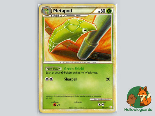 Metapod (46/123) - HeartGold & SoulSilver Pokémon Card