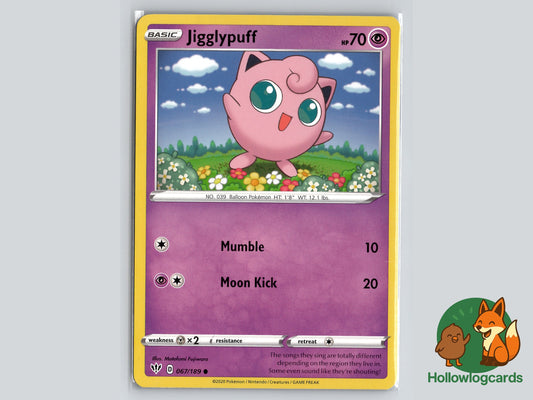 Image of Jigglypuff Darkness Ablaze (DAA) #067