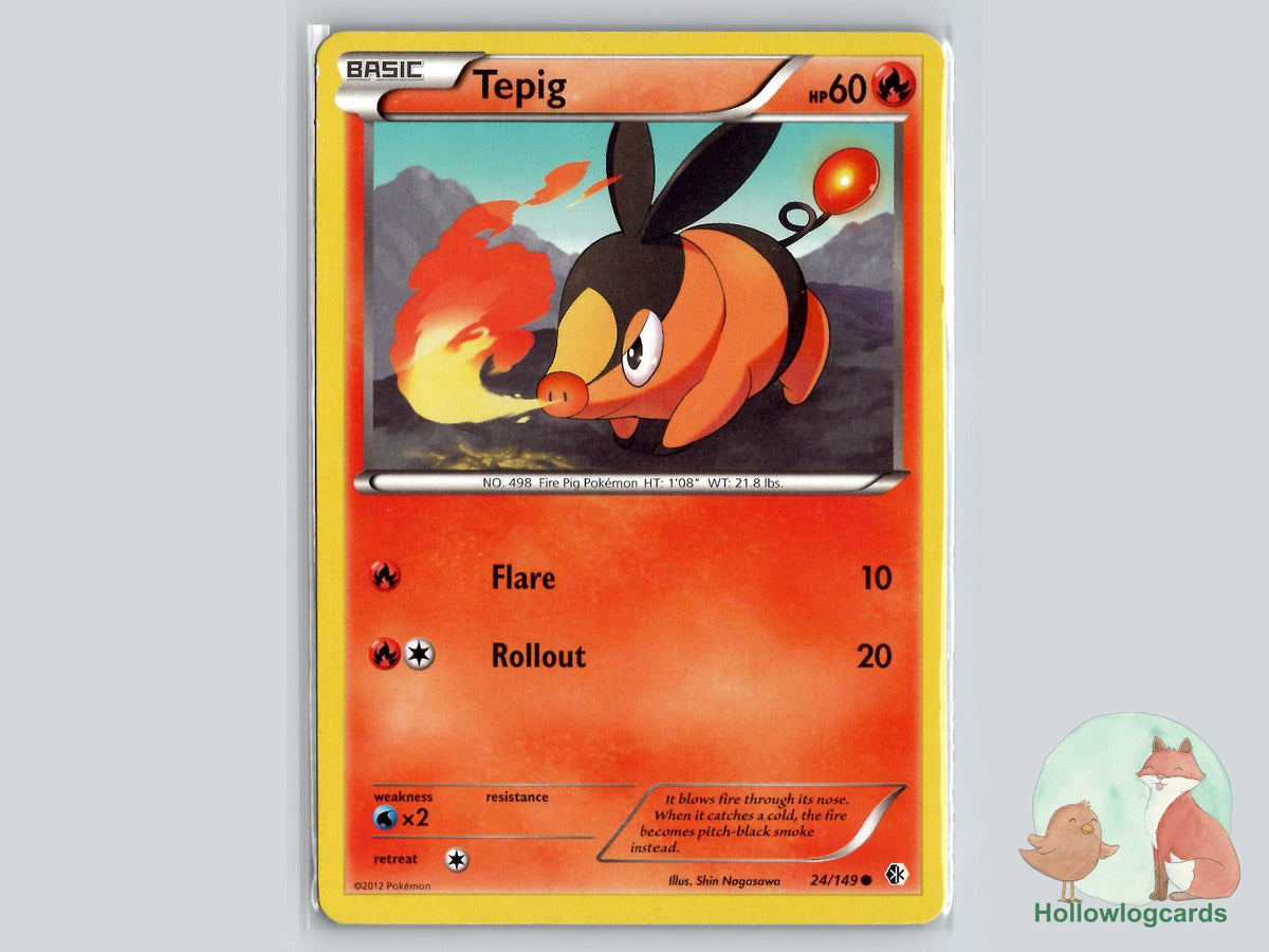 Tepig (24/149) - Boundaries Crossed Pokémon Card