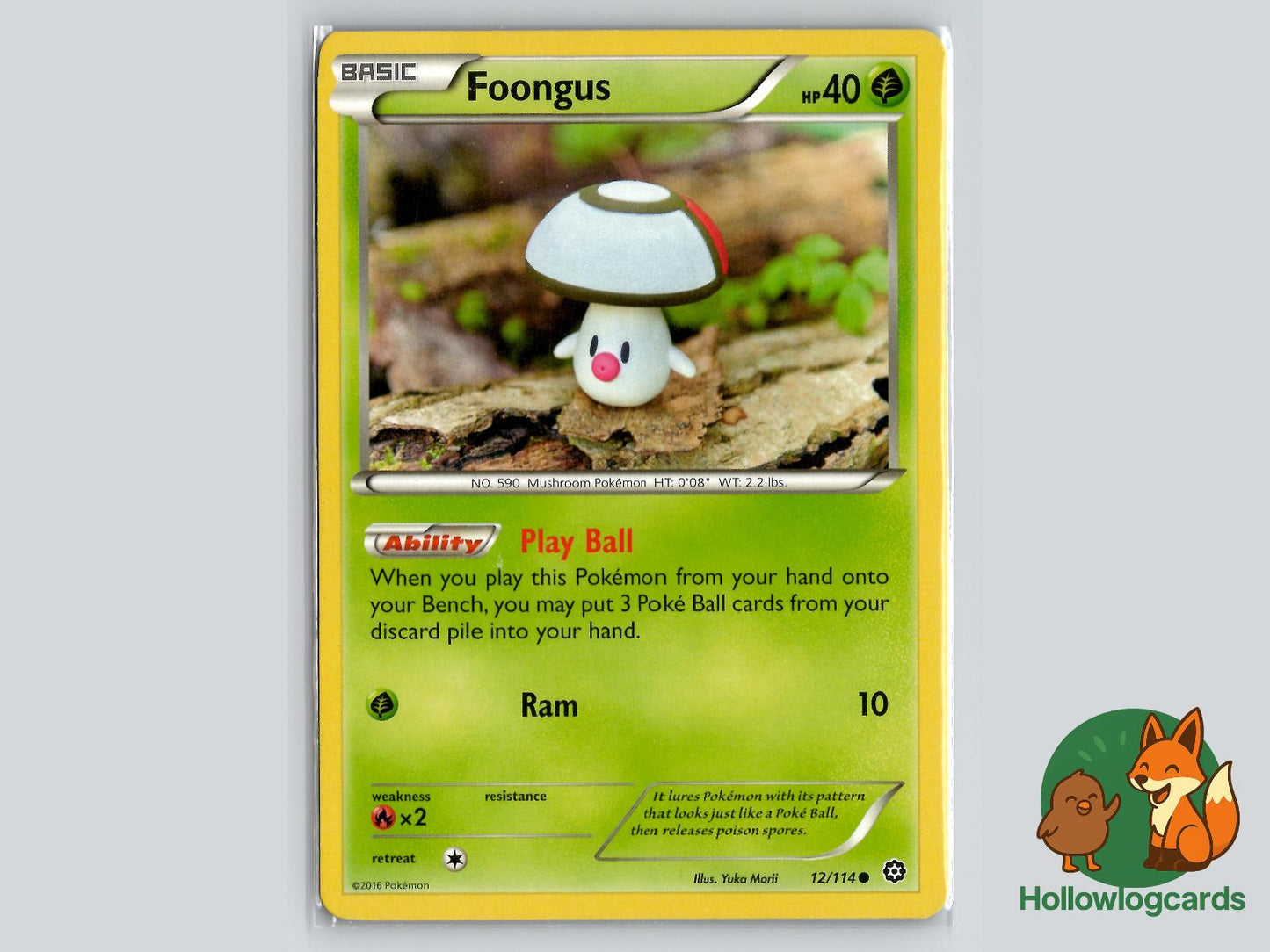Foongus (12/114) - Steam Siege Pokémon Card