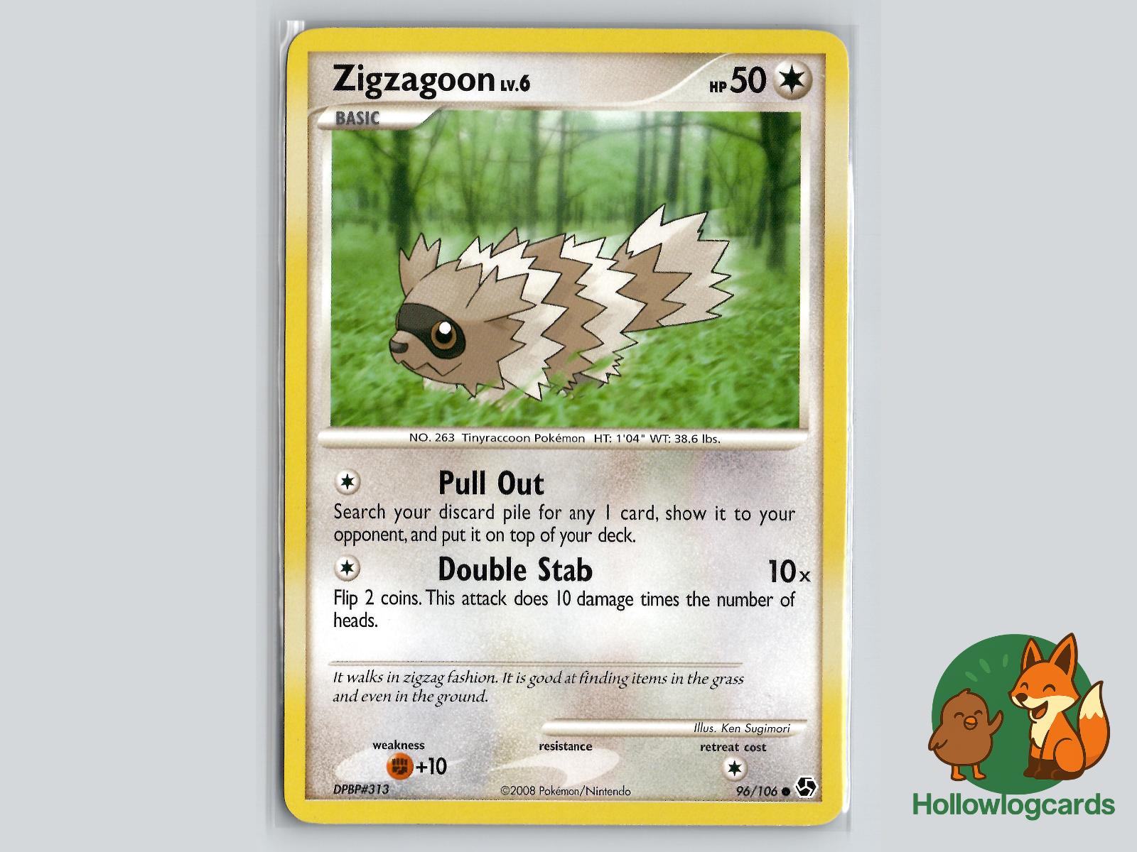 Zigzagoon (96/106) - Great Encounters Pokémon Card