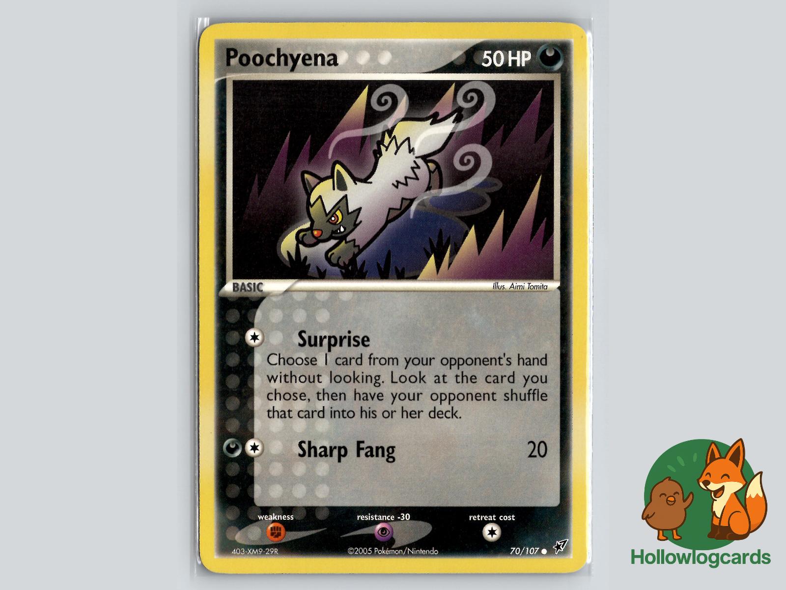 Poochyena (70/107) - Deoxys Pokémon Card