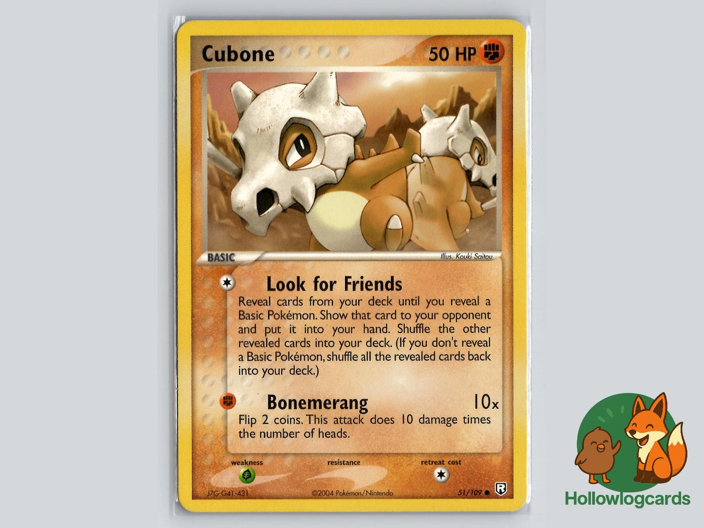 Cubone (51/109) - Team Rocket Returns Pokémon Card