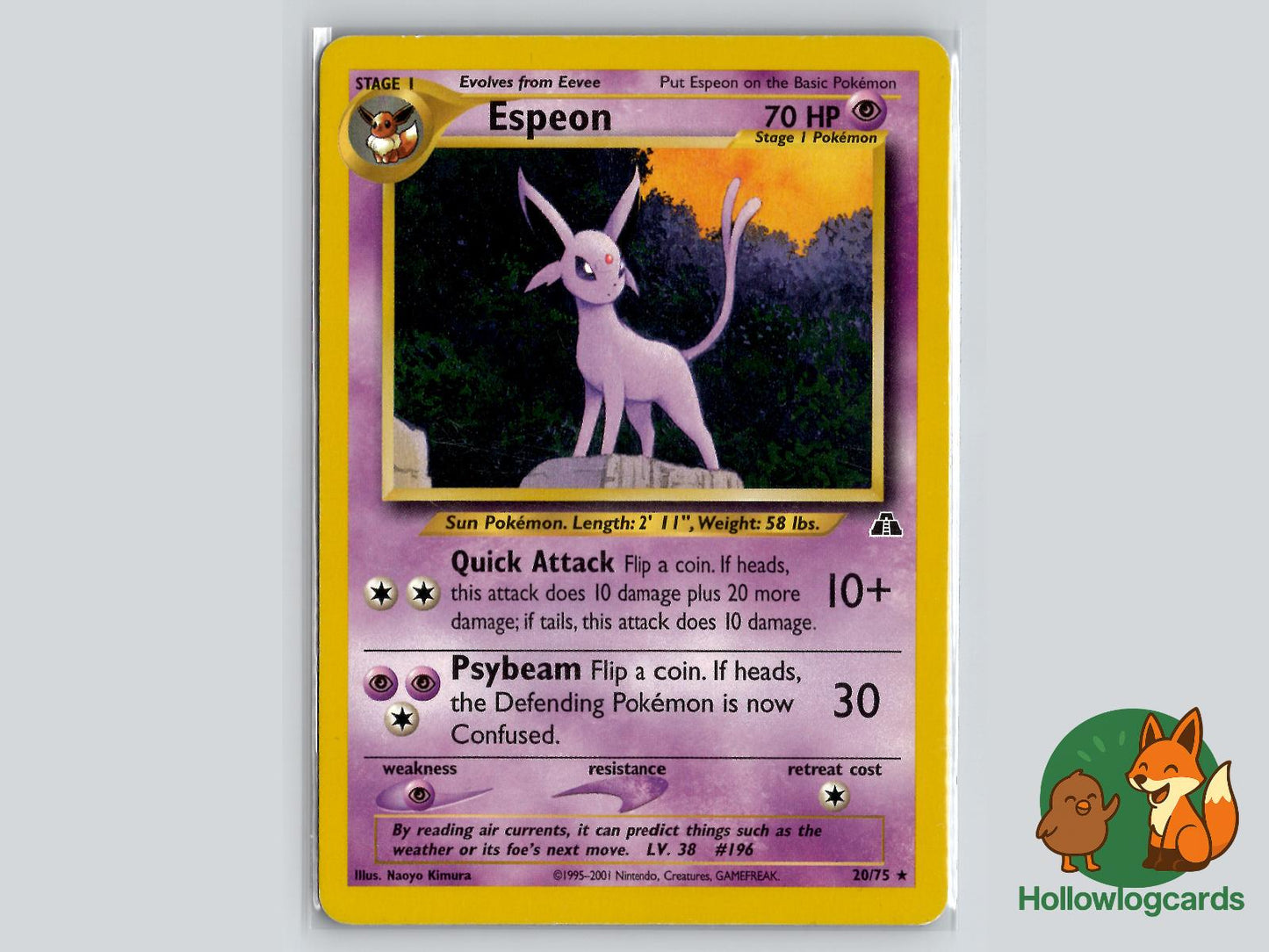 Espeon (20/75) - Neo Discovery Pokémon Card