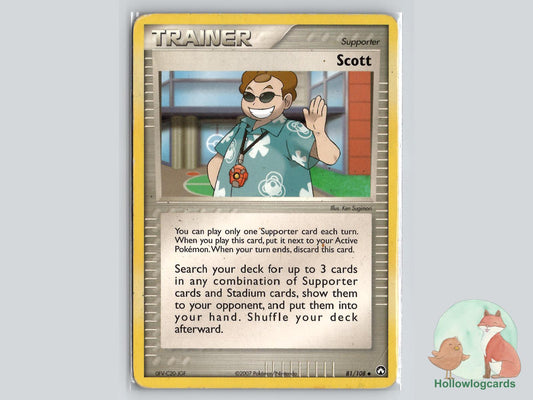 Scott (81/108) - Power Keepers Pokémon Card