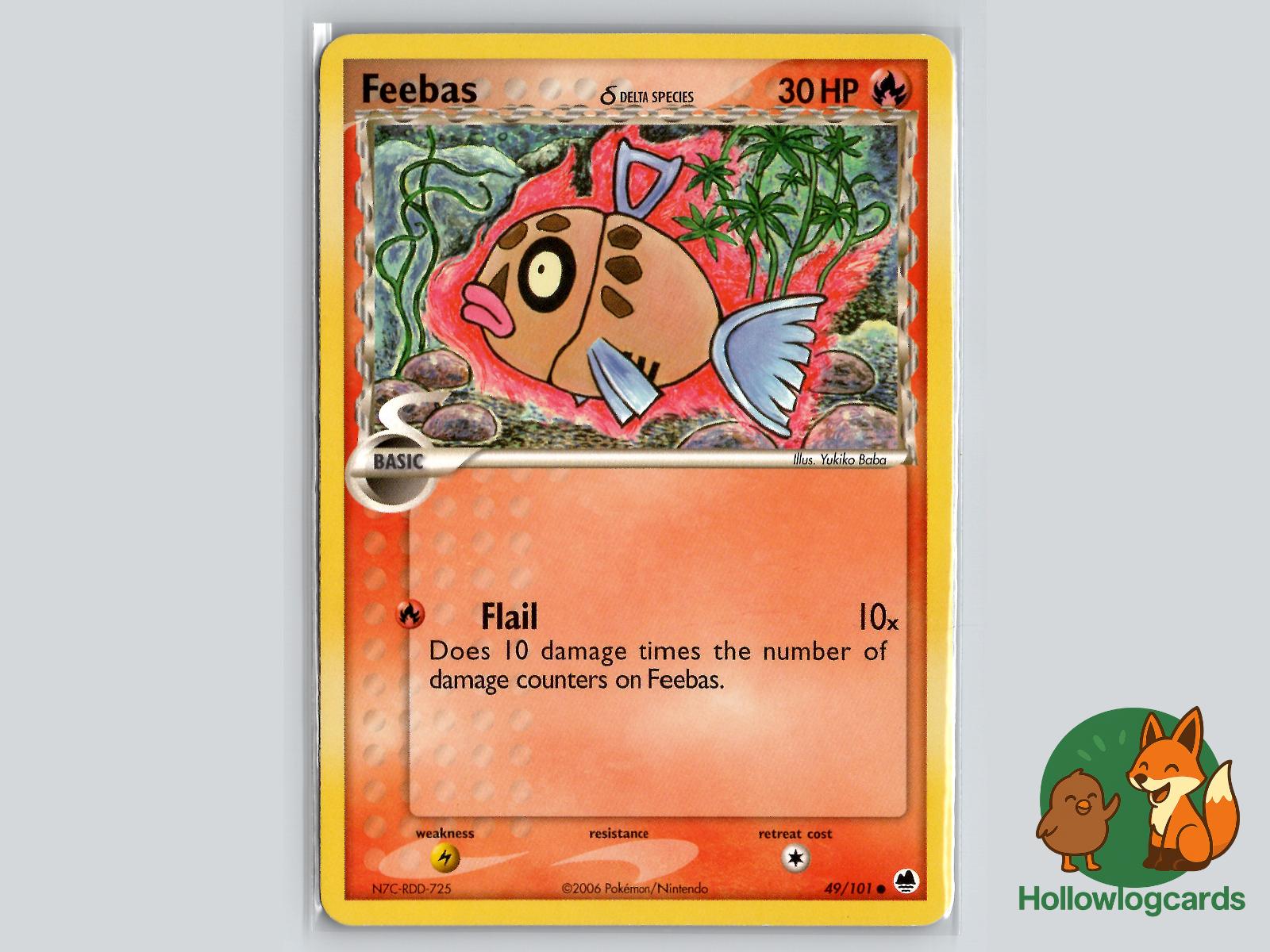 Feebas (49/101) - Dragon Frontiers Pokémon Card