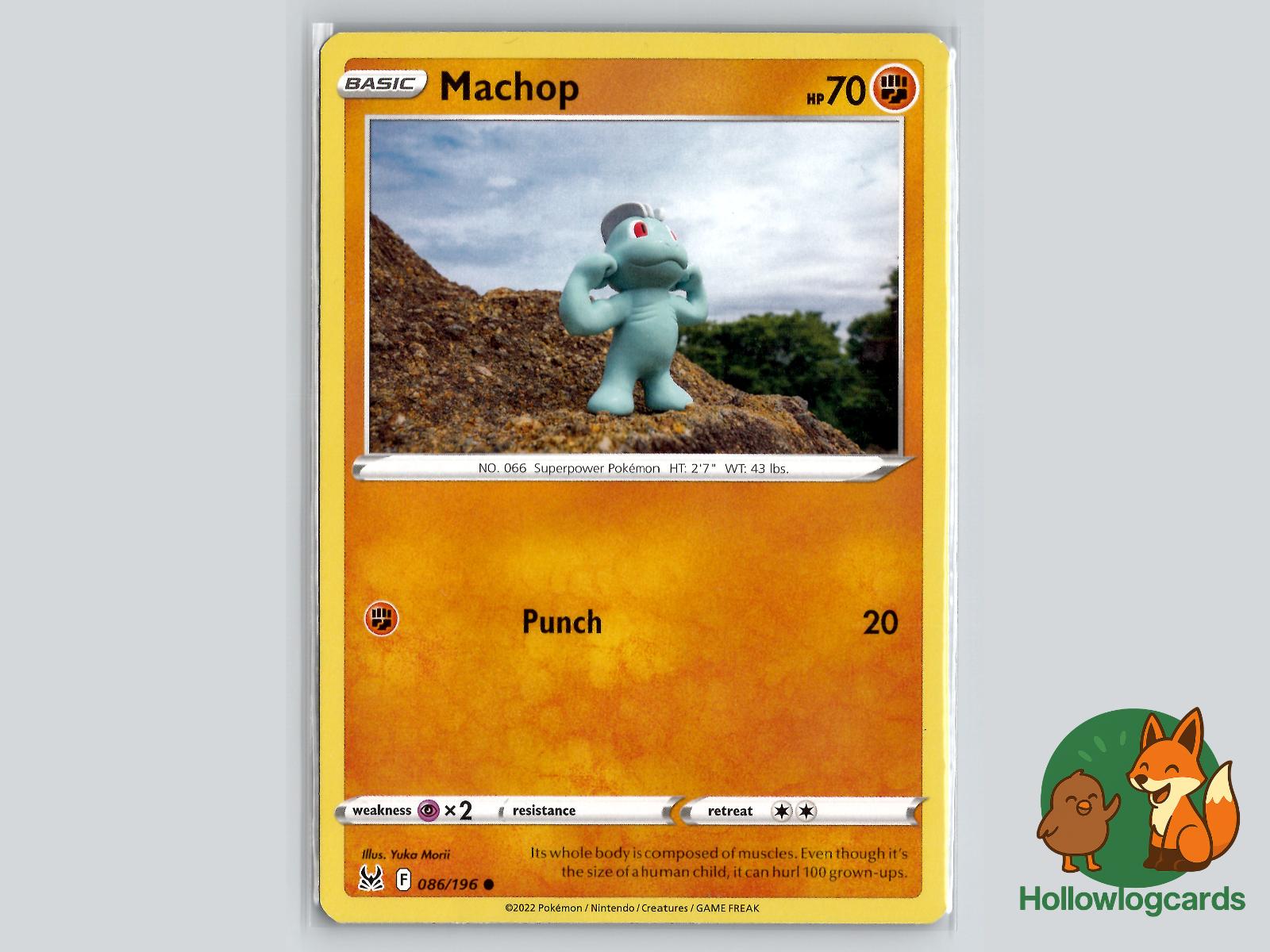 Machop (086/196) - Lost Origin Pokémon Card