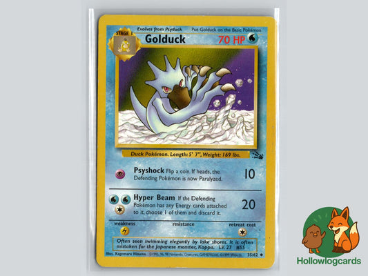 Golduck (35/62) - Fossil Pokémon Card